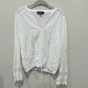 Lulus White long sleeve Top